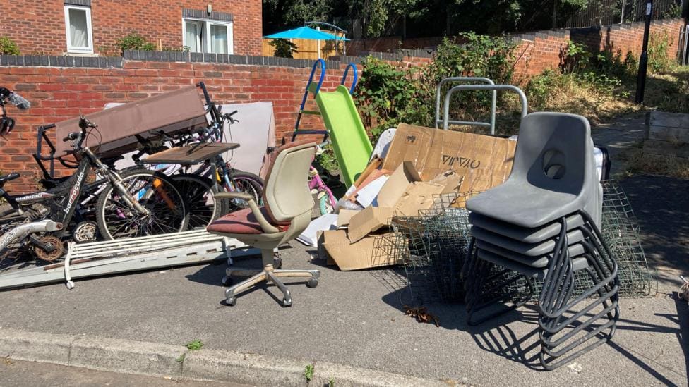 Wensley Estate Clean-up Targets Fly-Tipping Problem — Rotherham news photo (BBC Sheffield & South Yorkshire)